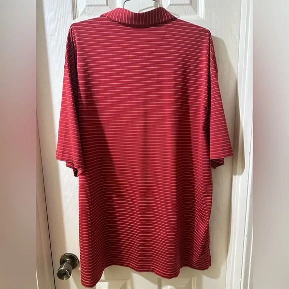 Alabama Men's Red Striped Tide Polo - Picture 4 of 4